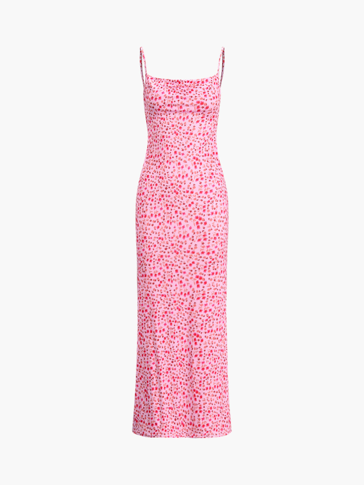 Summer Crush Floral Print Backless Cami Long Dress