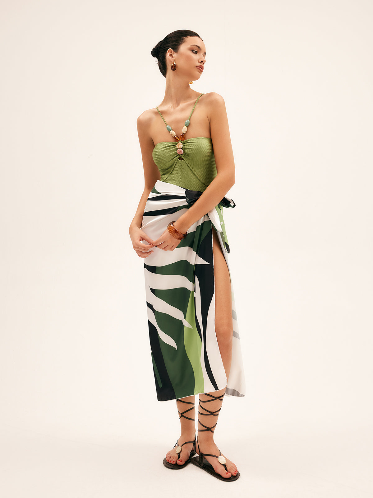 Tropical Rain Forest Print Cover Up